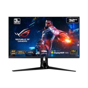 ASUS ROG Swift 38” 4K HDMI 2.1 HDR DSC Gaming Monitor (PG38UQ) - UHD (3840 x 2160), 144Hz, 1ms, Fast IPS, G-SYNC Compatible, Speakers, FreeSync Premium Pro, DisplayPort, DisplayHDR600, 98% DCI-P3