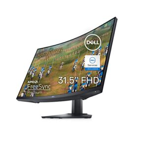 Dell S3222HG Curved Gaming Monitor - 32-inch 165Hz Full HD (1920 x 1080) Display, 1800R Curvature, AMD FreeSync, 4ms Grey-to-Grey Response Time, 16.7 Million Colors - Black