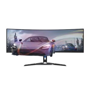 Lenovo Legion R45w-30 – Gaming Monitor - 44.5" DQHD Display - 165Hz–170Hz - 1ms–12ms - FreeSync Premium Pro - Adaptive Sync - Lift/Tilt/Swivel Stand - USB A/B/C - HDMI - DisplayPort - RJ-45 - Audio