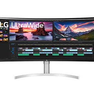 LG 38” 38BN95C-W QHD+ Nano IPS Curved UltraWide™ Monitor (3840x1600) with Thunderbolt™ 3 Port, 1 ms Response Time, 144 Hz Refresh Rate, DisplayHDR™ 600, Black Stabilizer & Dynamic Action Sync